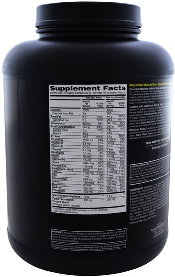 運動，補品，蛋白質 - Dymatize Nutrition, Super Mass Gainer, Strawberry, 6 lbs (2.7 kg)