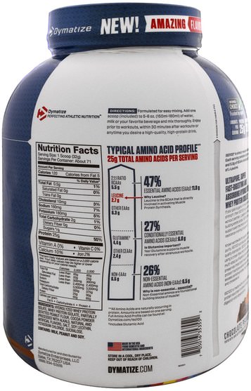 運動，補品，乳清蛋白 - Dymatize Nutrition, ISO 100 Hydrolyzed, 100% Whey Protein Isolate, Chocolate Peanut Butter, 5 lb (2.3 kg)