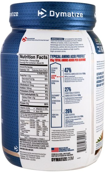 運動，補品，乳清蛋白 - Dymatize Nutrition, ISO 100, Hydrolyzed, 100% Whey Protein Isolate Powder, Chocolate Coconut, 25.6 oz (725 g)