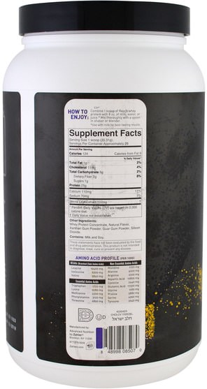 運動，補品，乳清蛋白 - Zahler, Reach, Whey Protein, Vanilla, 2.2 lb (989 g)