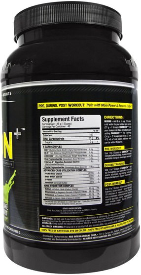 運動，鍛煉 - ALLMAX Nutrition, CARBion+, Maximum Strength Electrolyte + Hydration Energy Drink, Key Lime Cherry, 2.4 lbs. (1080 g)