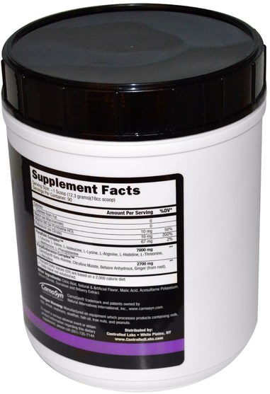 運動，鍛煉，合成代謝補品 - Controlled Labs, Purple Wraath, Purple Lemonade, 2.44 lbs (1108 g)