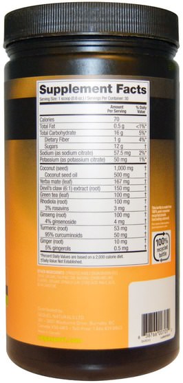 運動，鍛煉 - Vega, Sport, Pre-Workout Energizer, Powder, Lemon Lime Flavor, 19 oz (540 g)