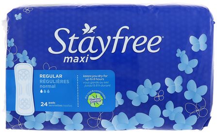 Maxi, Regular, 24 Pads by Stayfree, 健康，女性 HK 香港