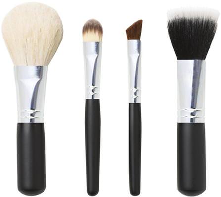 Mineral Makeup Brush Set, 4 Piece Set by Studio Basics, 洗澡，美容，化妝工具，化妝刷 HK 香港