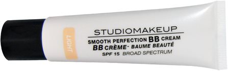 Smooth Perfection, BB Cream, Light, SPF 15, 1.0 fl oz (30 ml) by Studio Makeup, 美容，面部護理，spf面部護理，沐浴，化妝，液體化妝 HK 香港