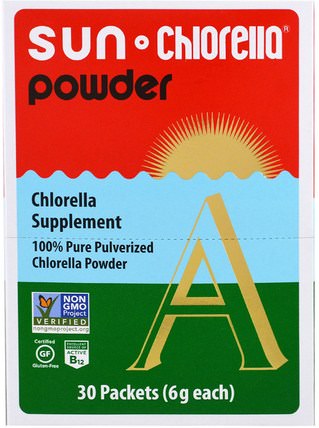 Sun Chlorella A Powder, 30 Packets, 6 g Each by Sun Chlorella, 補品，超級食品，小球藻 HK 香港