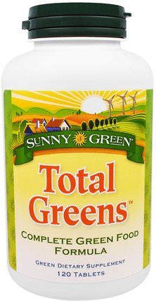 Total Greens, 120 Tablets by Sunny Green, 補品，超級食品，綠色蔬菜 HK 香港