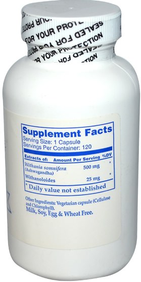 補充劑，adaptogen - Ayush Herbs Ashwagandha, 120 Capsules