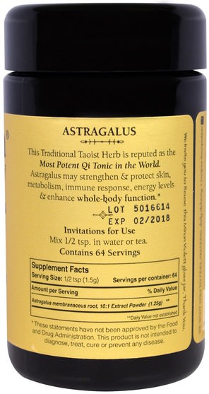 補充劑，adaptogen，感冒和病毒，黃芪 - Sun Potion, Astragalus Powder, Wildcrafted, 2.8 oz (80 g)