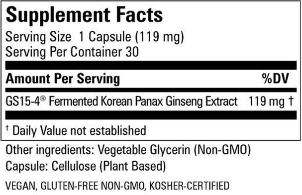 補充劑，adaptogen，感冒和病毒，人參韓國 - Ilhwa, Enzyme Fermented, Ginseng, 30 Liquid Capsules