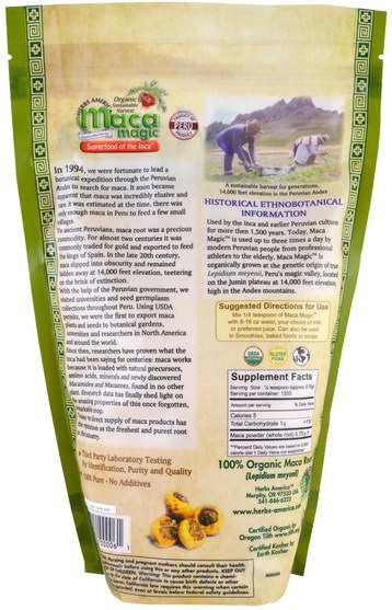 補充劑，adaptogen - Maca Magic, Organic 100% Pure Maca Root Powder, 2.2 lbs (1000 g)