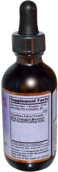 補充劑，adaptogen，藥用蘑菇，靈芝蘑菇 - Dragon Herbs, Wild Reishi, Super Potency Extract, 2 fl oz (60 ml)