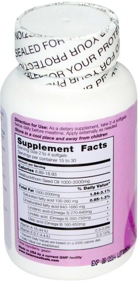 補品，adaptogen，沙棘 - Balanceuticals, Seabuckthorn Seed Oil, 500 mg, 60 Softgels