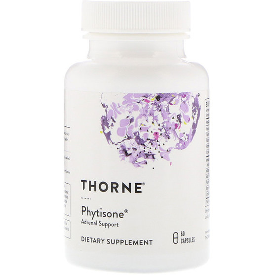 補充劑，腎上腺，抗壓力情緒支持 - Thorne Research, Phytisone, 60 Vegetarian Capsules