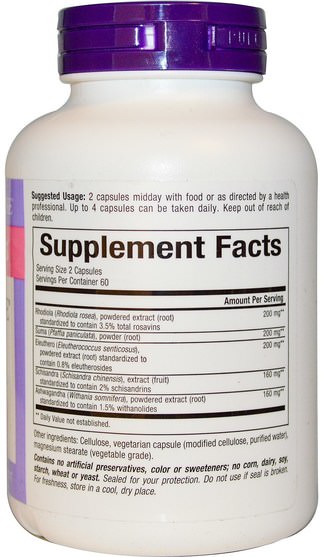 補充劑，腎上腺 - Natural Factors, WomenSense, AdrenaSense, Adrenal Formula, 120 Veggie Caps