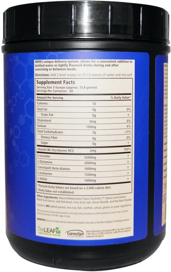 補充劑，氨基酸，bcaa（支鏈氨基酸），運動，肌肉 - MRM, BCAA + G Reload, Post-Workout Recovery, Watermelon, 29.6 oz (840 g)
