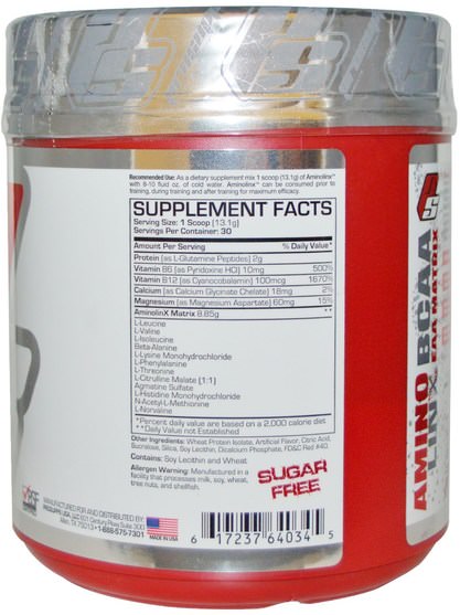 補充劑，氨基酸，bcaa（支鏈氨基酸），運動，運動 - ProSupps, AminoLinx, Elite Performance Amino Matrix, Cherry Bomb, 14.3 oz (405 g)