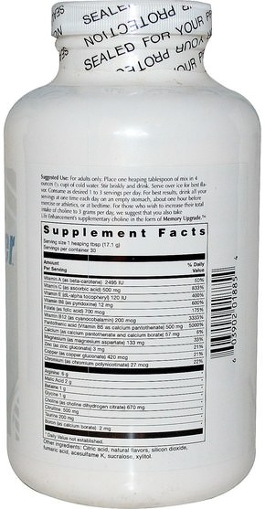 補充劑，氨基酸，精氨酸，精氨酸粉末 - Life Enhancement, Durk Pearson & Sandy Shaws, Inner Power with Xylitol Drink Mix, Cherry Flavored, 1 lb 2 oz (513 g)