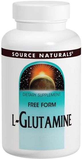 補充劑，氨基酸，l谷氨酰胺，l谷氨酰胺片 - Source Naturals, L-Glutamine, 500 mg, 100 Tablets