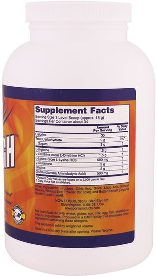 補充劑，合成代謝補品，gh - Now Foods, Pro-GH, 21.6 oz (612 g)