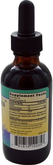 補充劑，抗生素，紫錐花，健康，感冒和病毒，黃芪 - Herbs for Kids, Echinacea/Astragalus, 2 fl oz (59 ml)