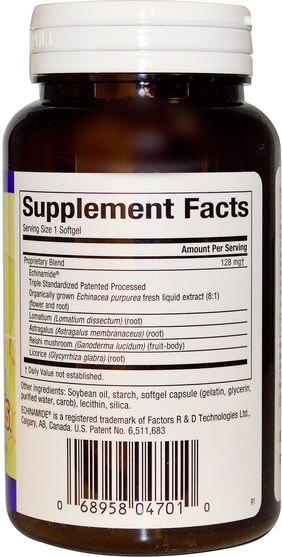 補充劑，抗生素，紫錐花 - Natural Factors, Anti-V Formula, with Clinically Proven Echinamide, 120 Softgels
