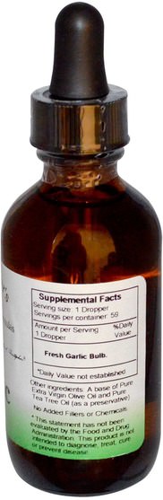 補充劑，抗生素，大蒜油 - Christophers Original Formulas, Oil of Garlic Extract, 2 fl oz (59 ml)
