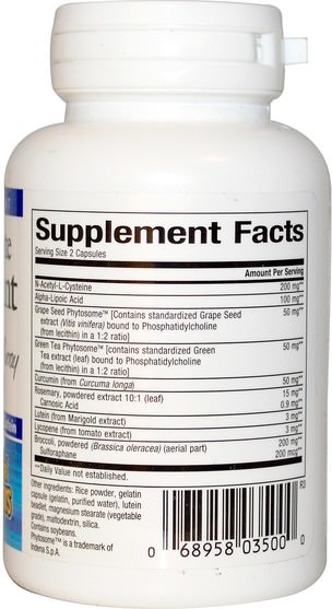 補充劑，抗氧化劑，抗衰老 - Natural Factors, The Ultimate Antioxidant, With Alpha-Lipoic Acid and Lutein, 60 Capsules