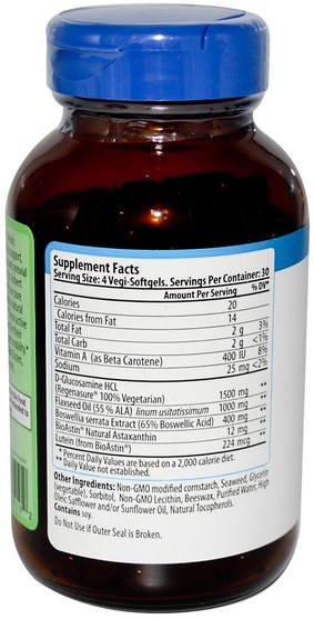 補充劑，抗氧化劑，蝦青素，bioastin - Nutrex Hawaii, JointAstin, 120 V-Gels