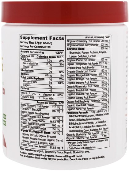 補充劑，抗氧化劑，兒童健康 - Greens First, Kids, Superfood Antioxidant Shake, Berry, 6.03 oz (171 g)