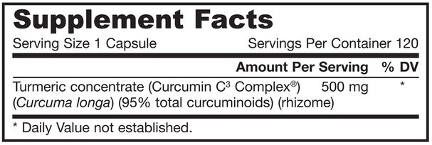 補充劑，抗氧化劑，薑黃素 - Jarrow Formulas, Curcumin 95, 500 mg, 120 Veggie Caps