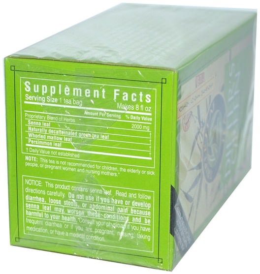 補充劑，抗氧化劑，綠茶 - Triple Leaf Tea, Dieters Green, Herbal Tea, Decaf, 20 Tea Bags, 1.4 oz (40 g)