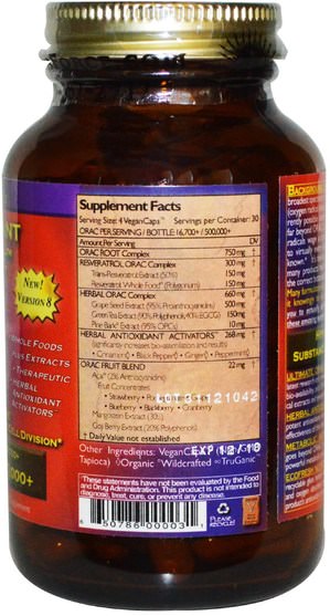 補充劑，抗氧化劑 - HealthForce Nutritionals, Antioxidant Extreme, Version 8, 120 VeganCaps