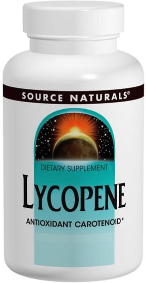 補充劑，抗氧化劑，番茄紅素 - Source Naturals, Lycopene, 15 mg, 60 Softgels
