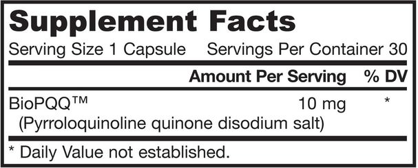 補充劑，抗氧化劑，pqq（biopqq），抗衰老 - Jarrow Formulas, PQQ (Pyrroloquinoline Quinone), 10 mg, 30 Capsules
