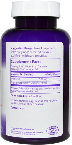 補充劑，抗氧化劑，槲皮素 - MRM, Quercetin, 500 mg, 60 Veggie Caps