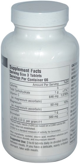 補充劑，抗氧化劑，槲皮素 - Source Naturals, Activated Quercetin, 200 Tablets