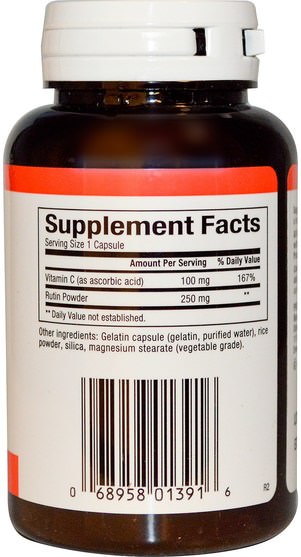 補充劑，抗氧化劑，蘆丁 - Natural Factors, Rutin, 250 mg, 90 Capsules