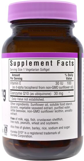 補充劑，輔酶q10 - Bluebonnet Nutrition, CoQ10, 30 mg, 90 Veggie Softgels