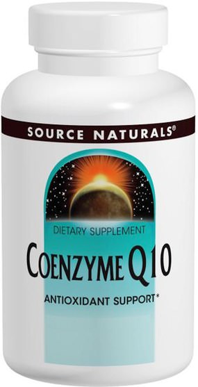 補充劑，輔酶q10 - Source Naturals, Coenzyme Q10, 100 mg, 60 Capsules