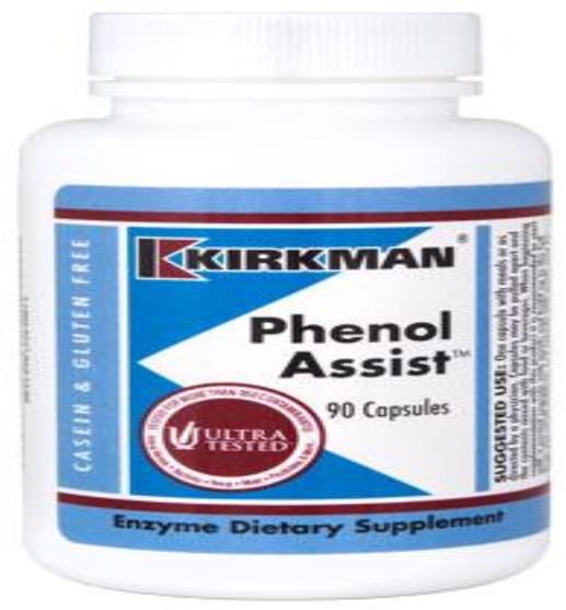 補品，消化酶，健康 - Kirkman Labs, Phenol Assist, 90 Capsules