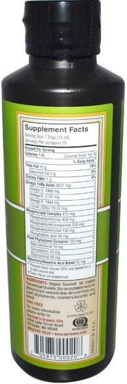 補充劑，efa omega 3 6 9（epa dha），barleans men - Barleans, Organic Oils, Omega Man, Mens Health & Vitality Formula, 12 fl oz (350 ml)