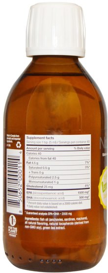 補充劑，efa omega 3 6 9（epa dha），epa，ascenta nutrasea - Ascenta, NutraSea HP, Zesty Lemon Flavor, 6.8 fl oz (200 ml)