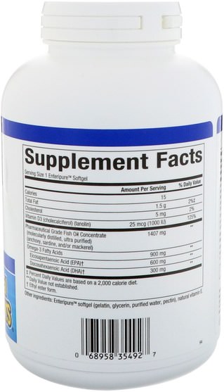 補充劑，efa omega 3 6 9（epa dha），dha，epa，omega 369 caps / tabs - Natural Factors, Ultra Strength, RxOmega-3, with Vitamin D3, 900 mg EPA/DHA, 150 Enteripure Softgels