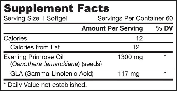 補充劑，efa omega 3 6 9（epa dha），月見草油，月見草油軟膠囊 - Jarrow Formulas, Evening Primrose, 1300 mg, 60 Softgels