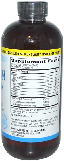 補充劑，efa omega 3 6 9（epa dha），魚油，魚肝油液 - Twinlab, Norwegian Cod Liver Oil, Unflavored, 12 fl oz (355 ml)