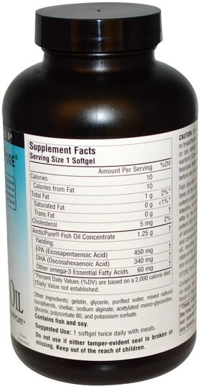 補充劑，efa omega 3 6 9（epa dha），魚油 - Source Naturals, Arctic Pure, Ultra Potency, Omega-3 Fish Oil, 850 mg, 120 Softgels