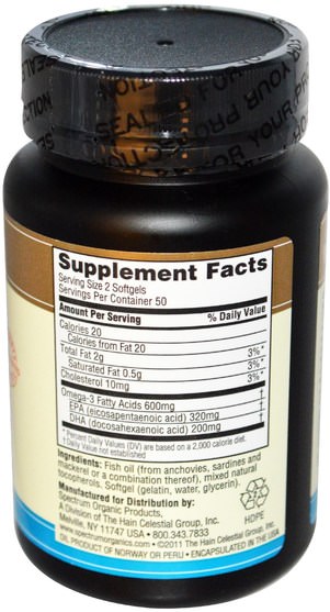 補充劑，efa omega 3 6 9（epa dha），魚油，魚油軟膠囊 - Spectrum Essentials, Fish Oil, Omega-3, 1000 mg, 100 Softgels