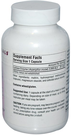 補充劑，酶，乳糖酶，消化酶 - Source Naturals, Lactase Digest, 180 Veggie Caps